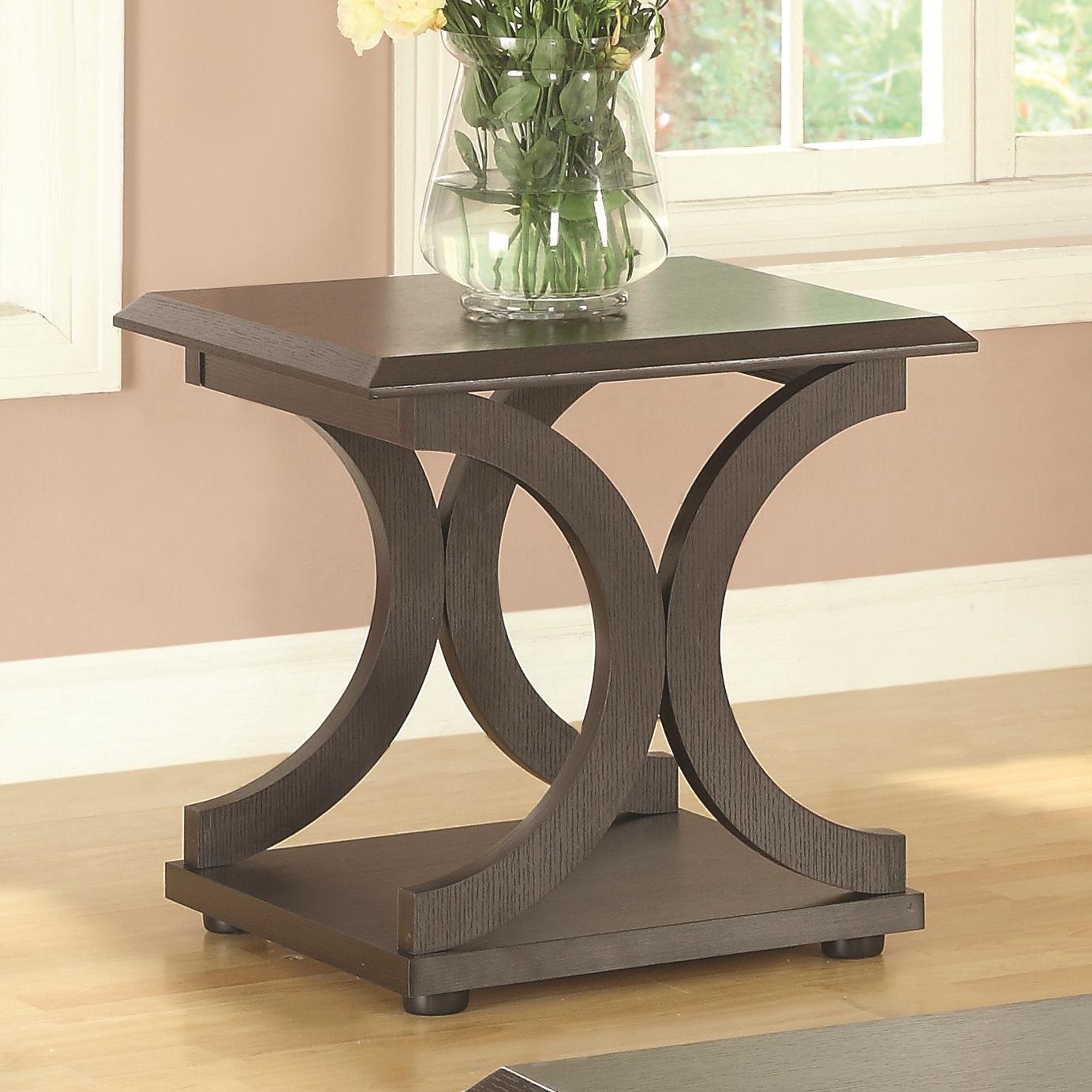 Coaster 703140 CShaped End Table Value City Furniture End Tables